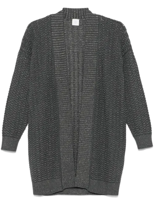 Cardigan en maille métallisée - Eleventy - Modalova