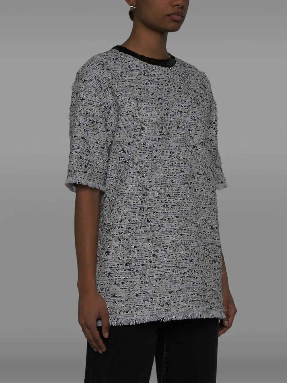 Balmain Tweed top Wit