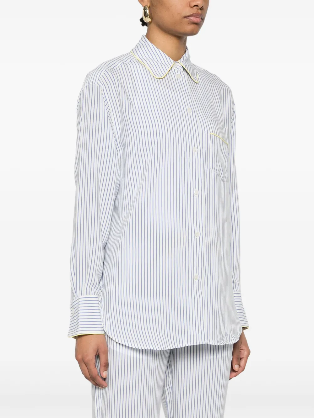 Victoria Beckham Gestreepte blouse Wit