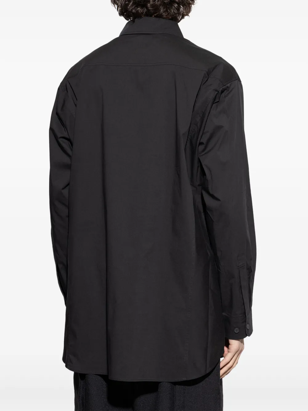 Y-3 Overhemd met logoprint Zwart