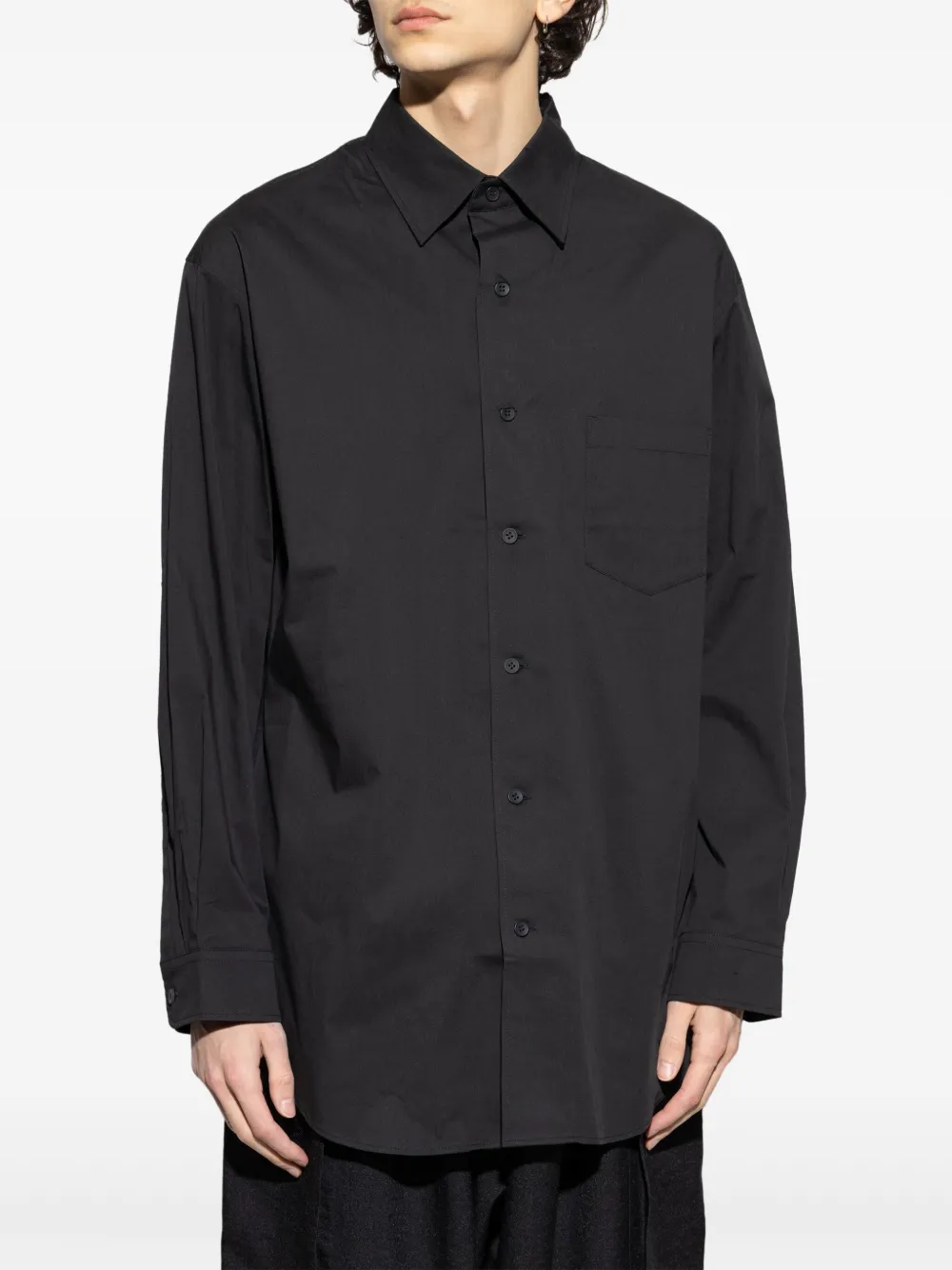Y-3 Overhemd met logoprint Zwart