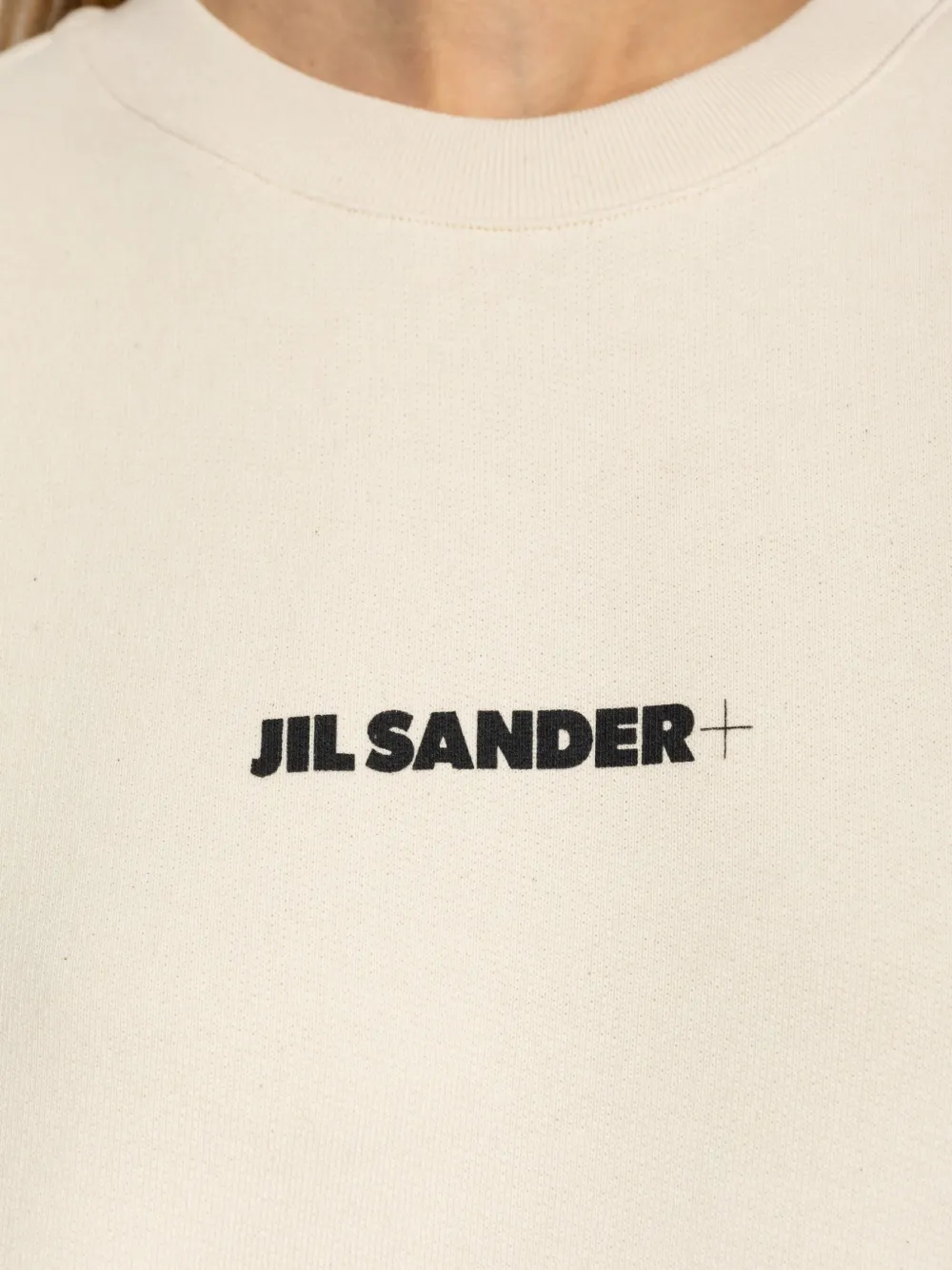 Jil Sander Sweater met logoprint Beige
