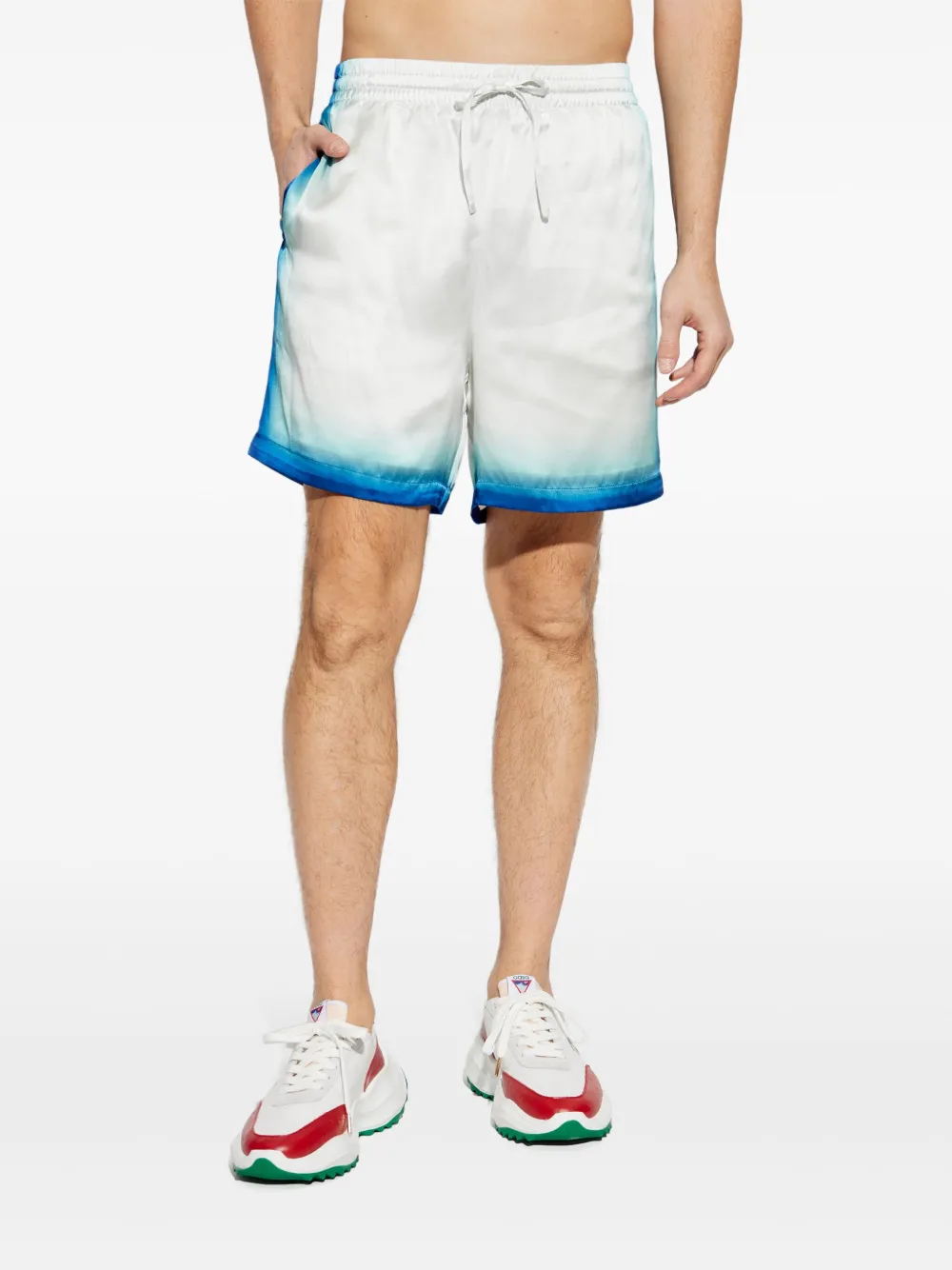 Casablanca Zijden shorts Wit