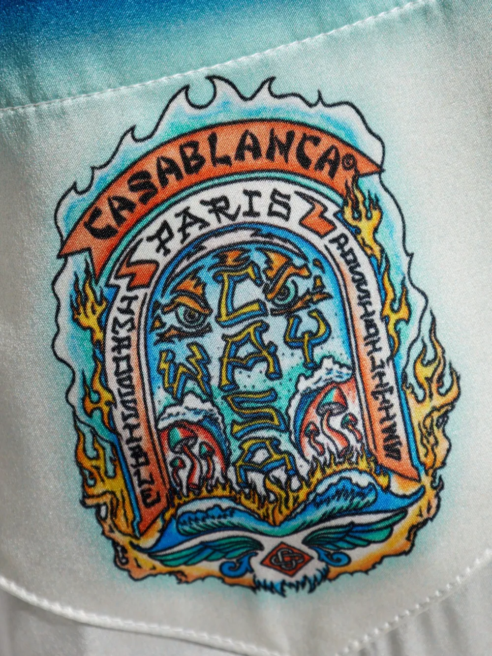 Casablanca Zijden shorts Wit