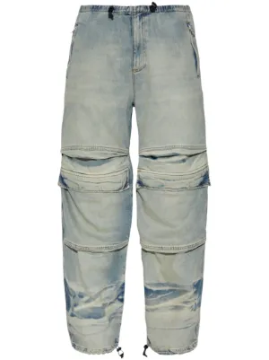 Rick Owens DRKSHDW Double Cargo Jumbo Belas wide-leg Jeans | Blue