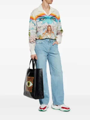 Casablanca メンズ デニム通販 - FARFETCH Casablanca メンズ デニム通販 - FARFETCH