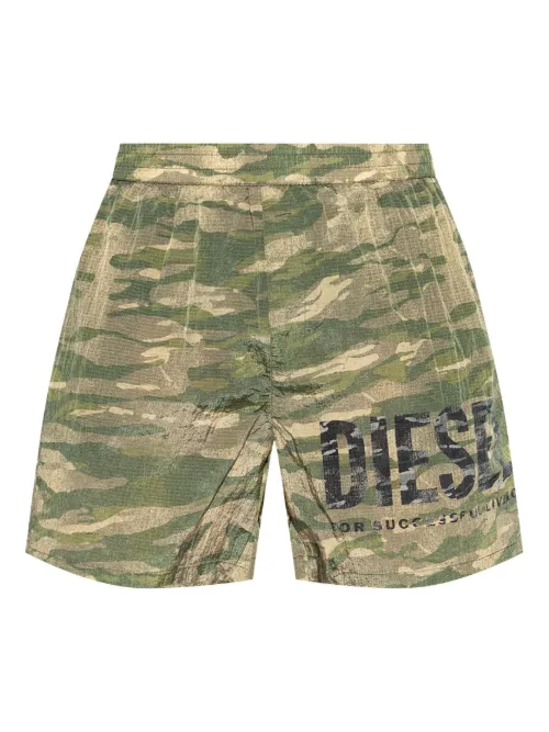 Short de bain à logo imprimé - Diesel - Modalova