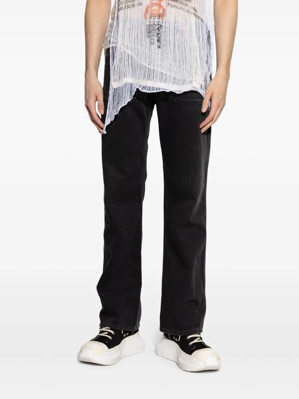 Diesel D-Moorix straight jeans Zwart