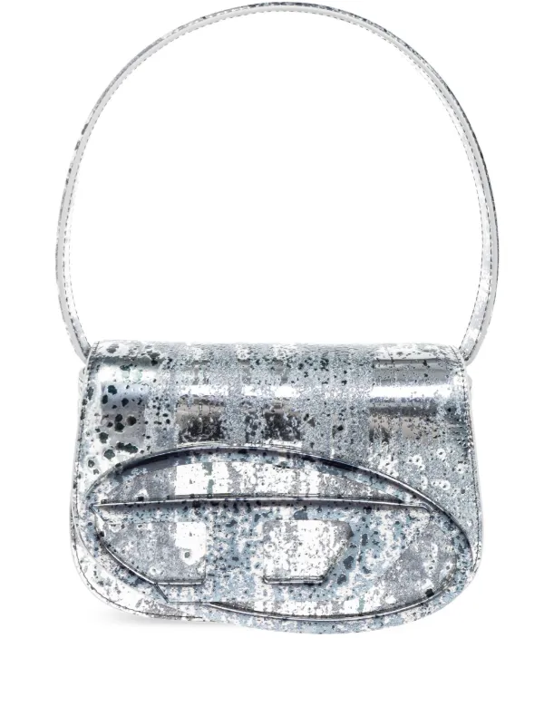 DIESEL シルバーショルダーバッグ　シルバー　1DR ハンドバッグ　レザー Diesel 1DR ショルダーバッグ | シルバートーン | FARFETCH JP