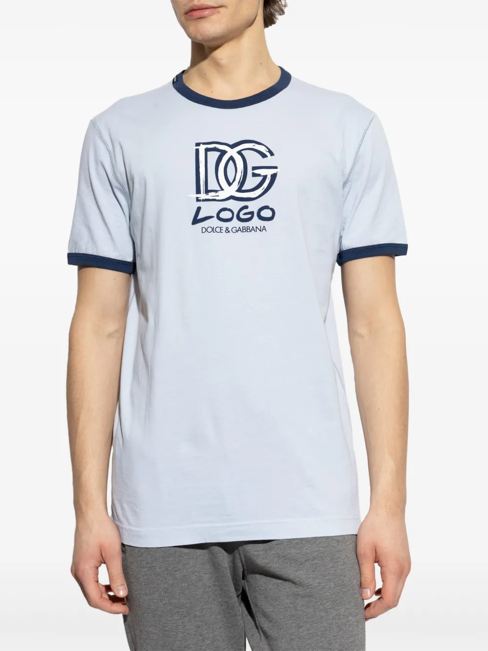 Dolce & Gabbana Katoenen T-shirt Blauw