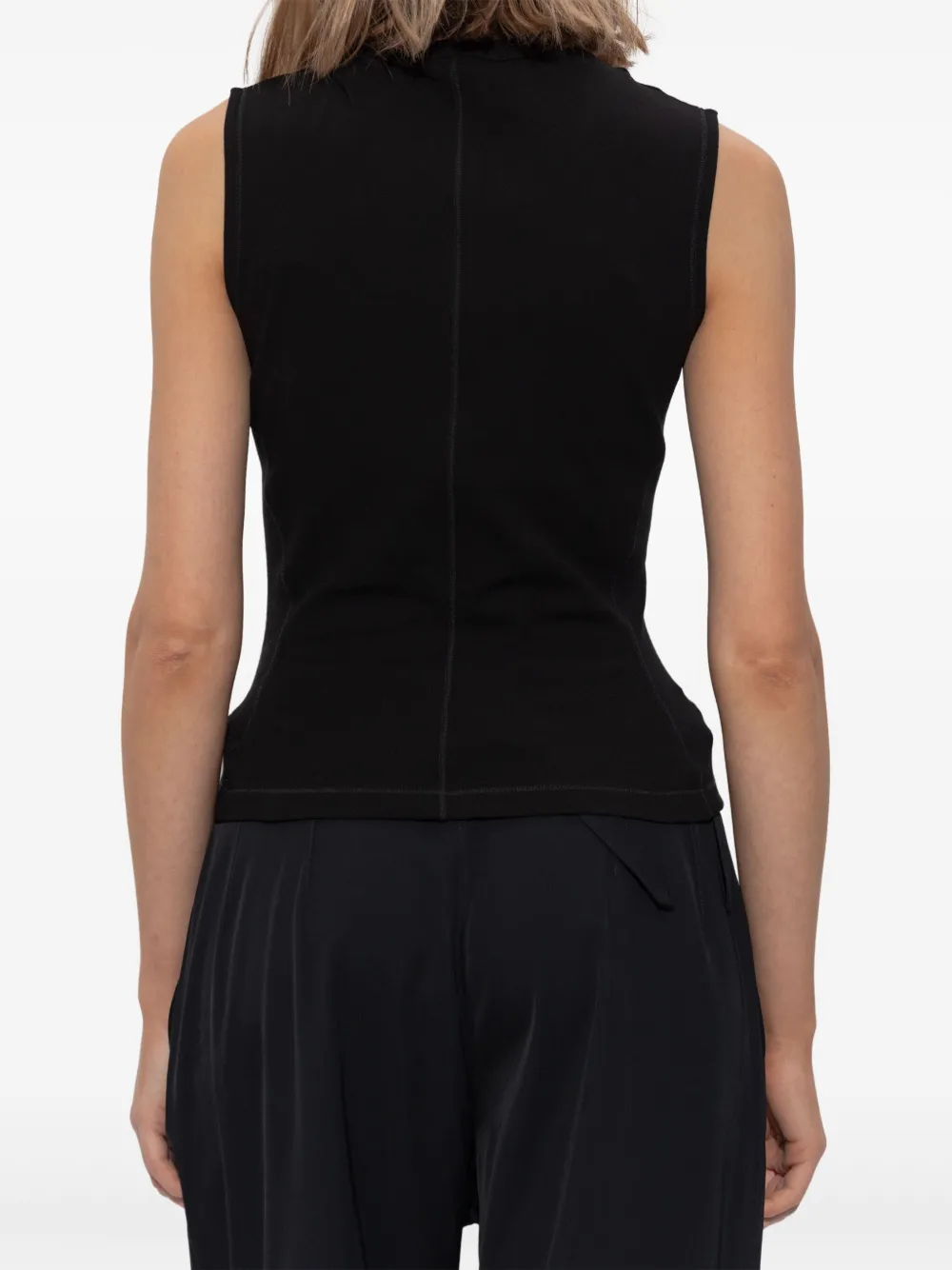 Y-3 Tanktop van biologisch katoen Zwart