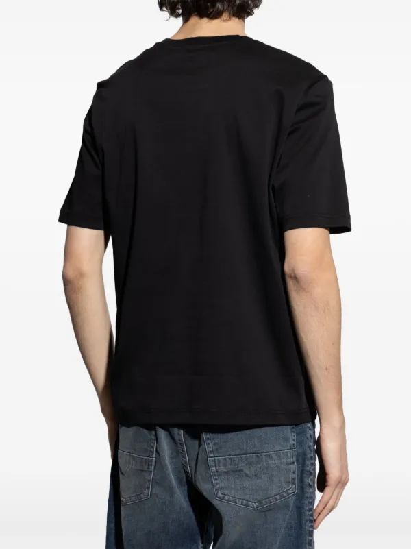 DIESEL★T-Madjust-R2 トーナル ロゴ Tシャツ Diesel T-Madjust-R2 T-shirt | Black | FARFETCH
