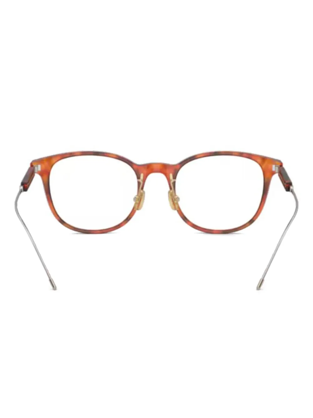 Brunello Cucinelli Bril met rond montuur Bruin