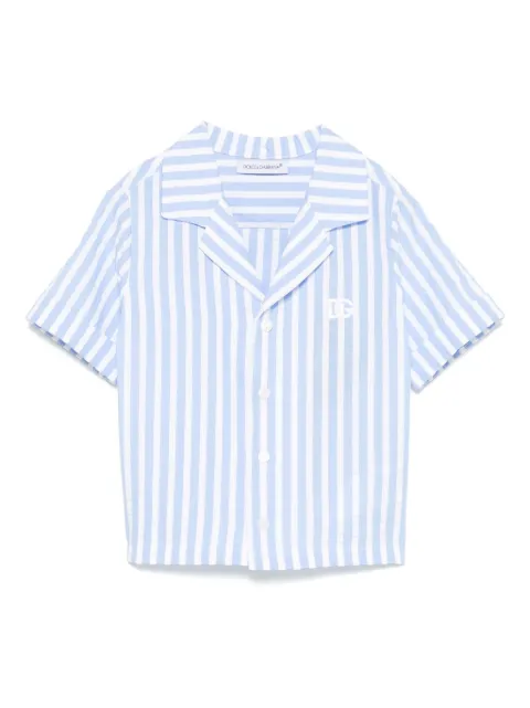 Dolce & Gabbana Kids striped seersucker shirt