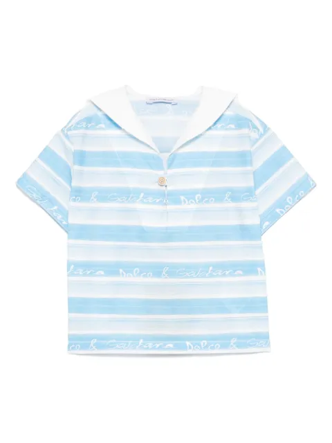 Dolce & Gabbana Kids Gestreept popeline shirt