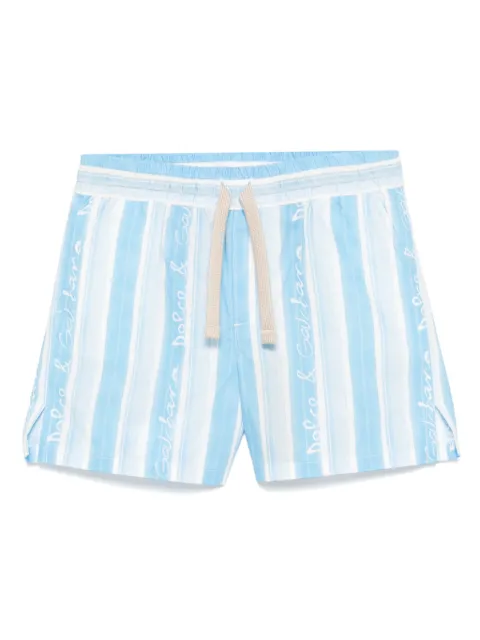 Dolce & Gabbana Kids stripe-print poplin shorts