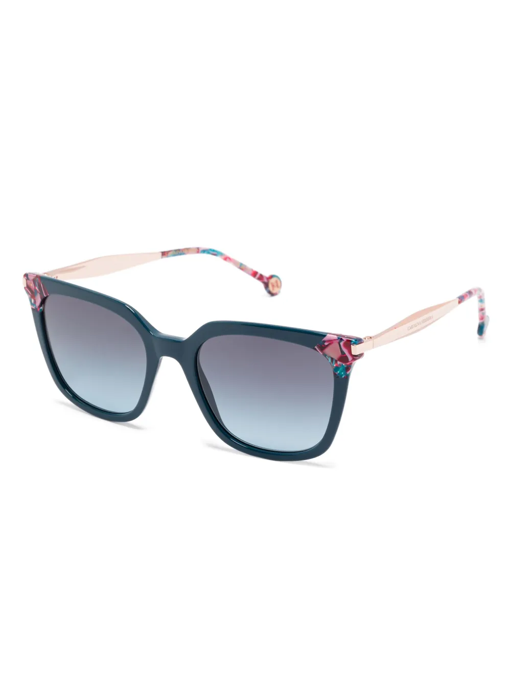 Carolina Herrera butterfly-frame sunglasses - Blauw