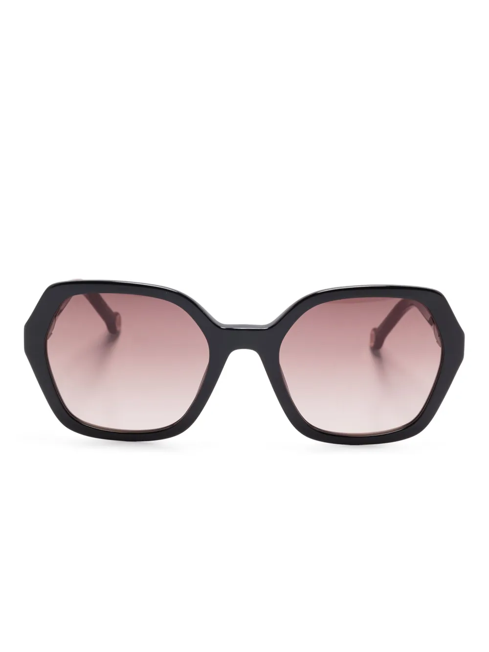 hexagonal-frame sunglasses