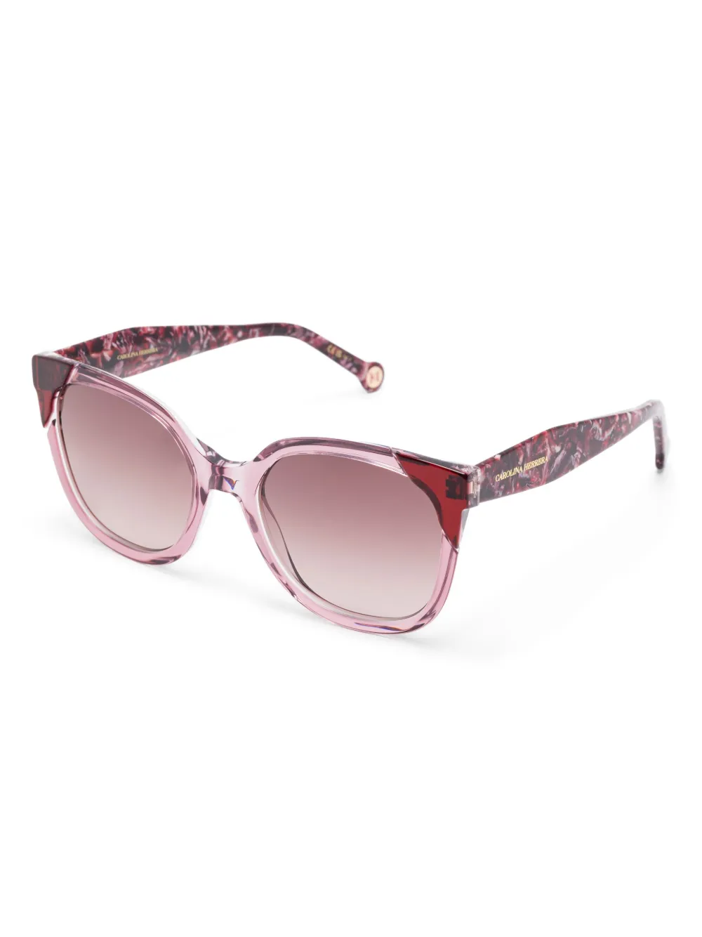 Carolina Herrera butterfly-frame sunglasses - Roze