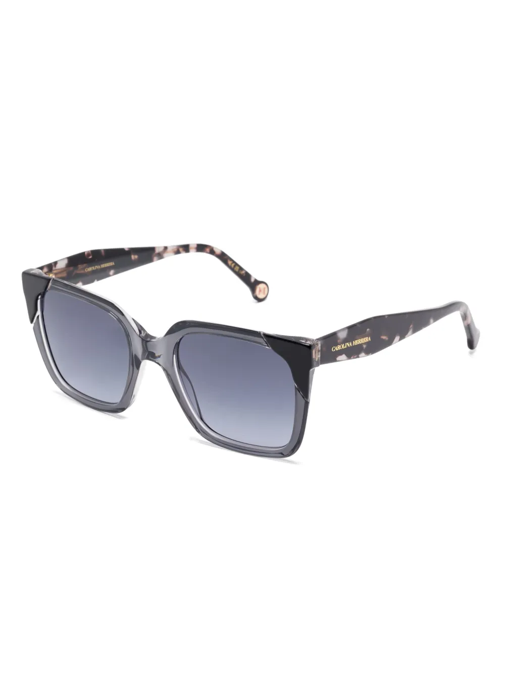 Carolina Herrera square-frame sunglasses - Grijs