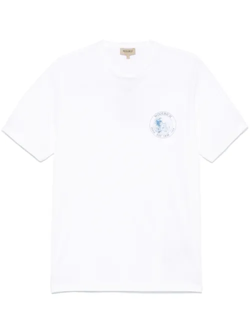 Woolrich t-shirt en coton - Blanc - Woolrich - Modalova