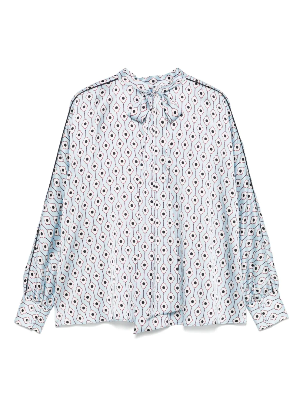 STYLAND floral-print blouse - Blauw