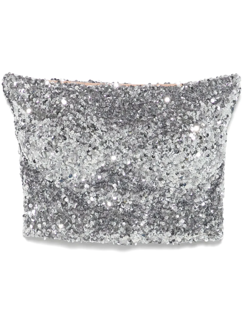 sequined crop top