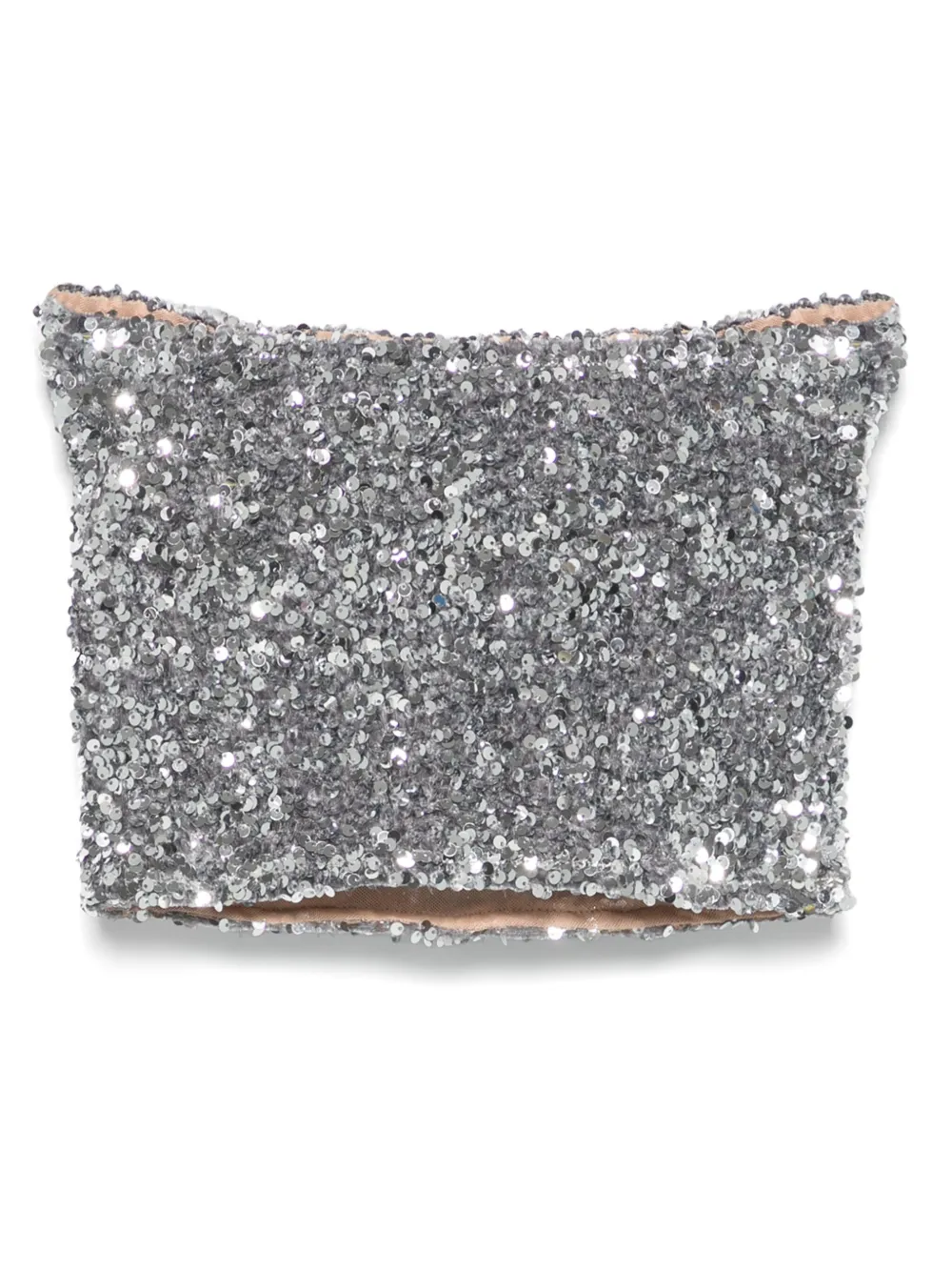 STYLAND sequined crop top - Zilver