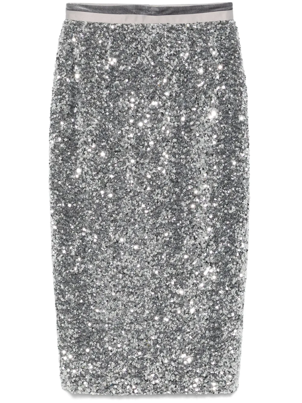 sequinned midi skirt