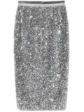 STYLAND sequinned midi skirt - Silver