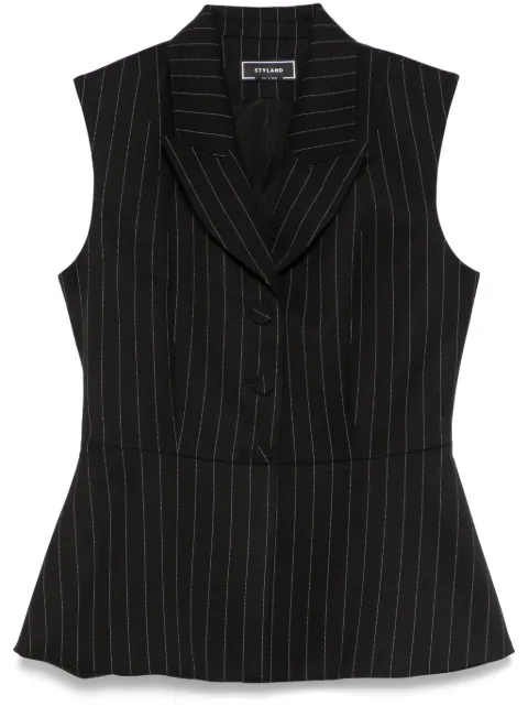 STYLAND pinstriped waistcoat