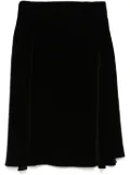 STYLAND velvet midi skirt - Black