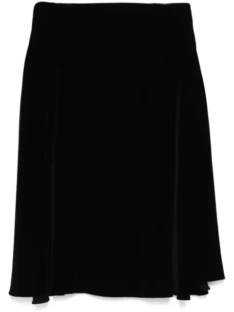 STYLAND falda midi de terciopelo