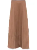 STYLAND pleated maxi skirt - Brown