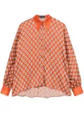 STYLAND floral-print shirt - Orange