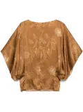 STYLAND floral-print blouse - Brown