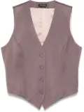 STYLAND twill waistcoat - Brown