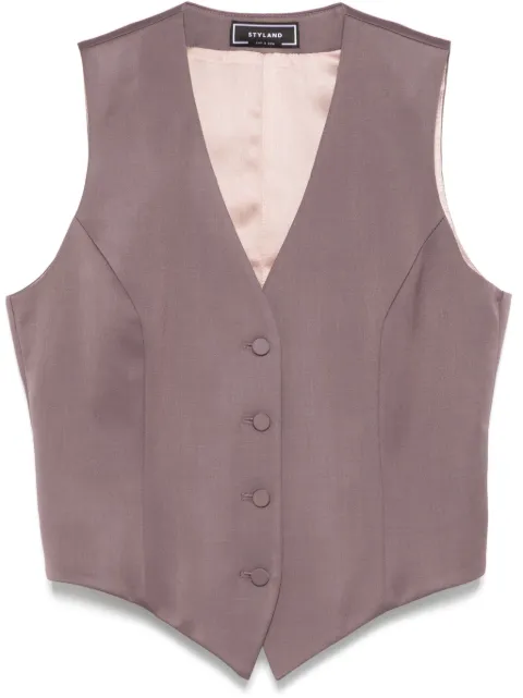 STYLAND twill waistcoat
