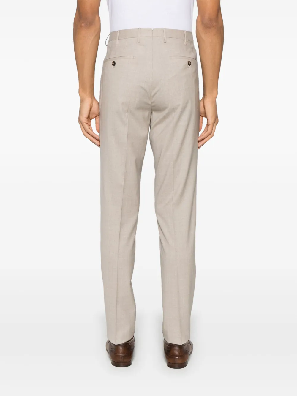 Incotex Broek van scheerwol Beige