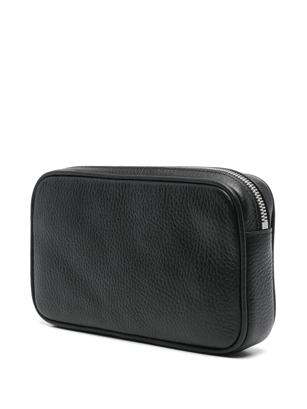 Emporio Armani Leren clutch Zwart