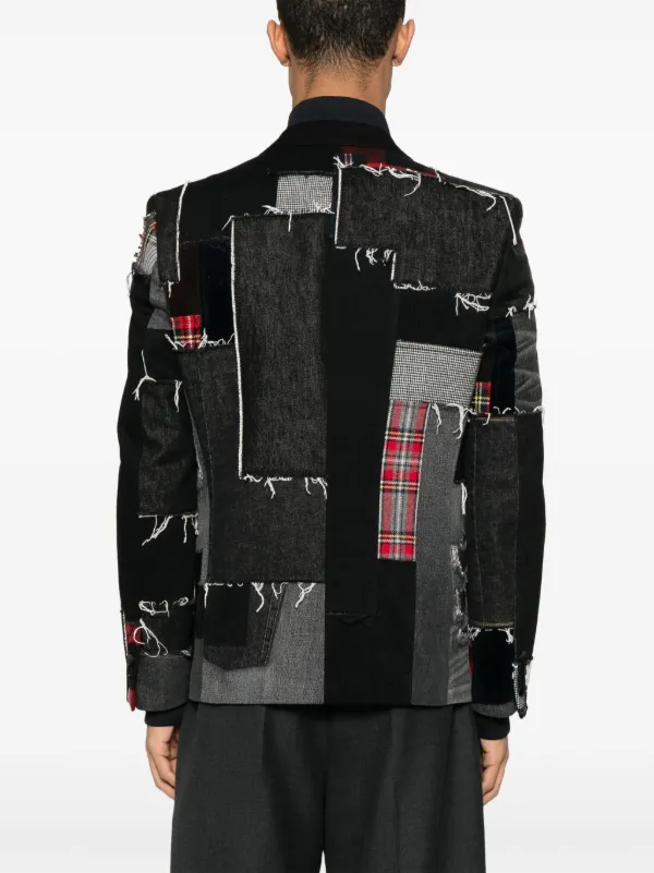 Junya Watanabe MAN パッチワーク ジャケット | ブラック | FARFETCH JP