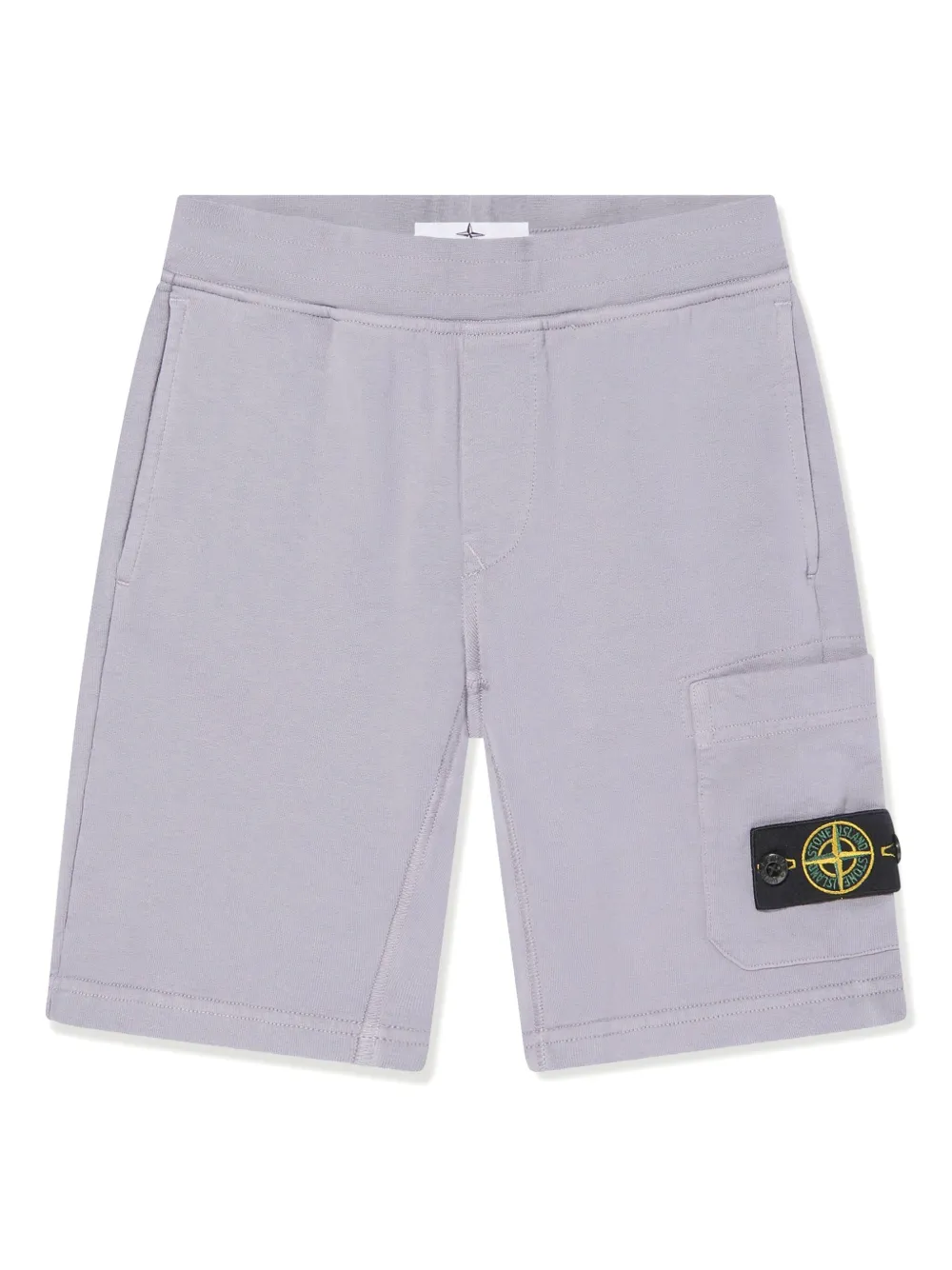 Stone Island Junior Shorts met Compass-logopatch Paars