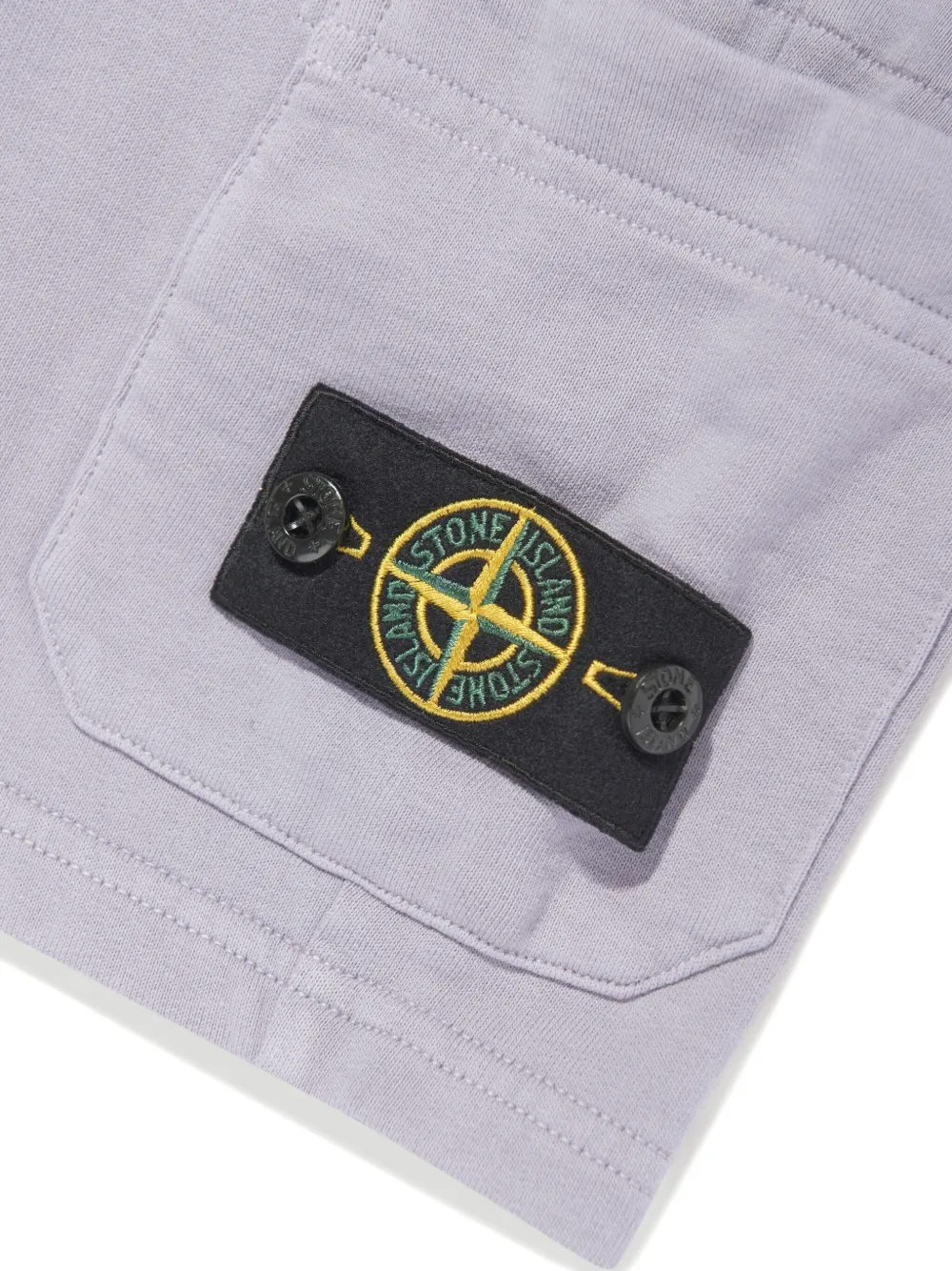 Stone Island Junior Shorts met Compass-logopatch Paars