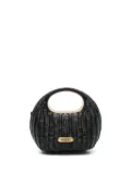 sacai logo-plaque mini bag - Black