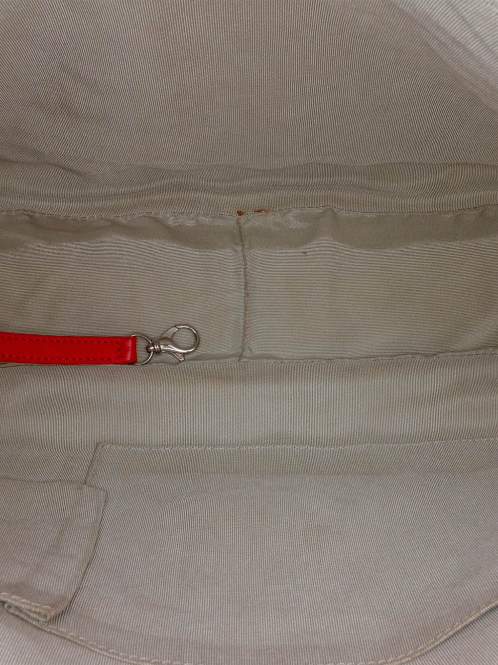 Pre-owned Chanel 2011 Maxi Washed Lambskin Chain Around Flap Shoulder Bag In Red