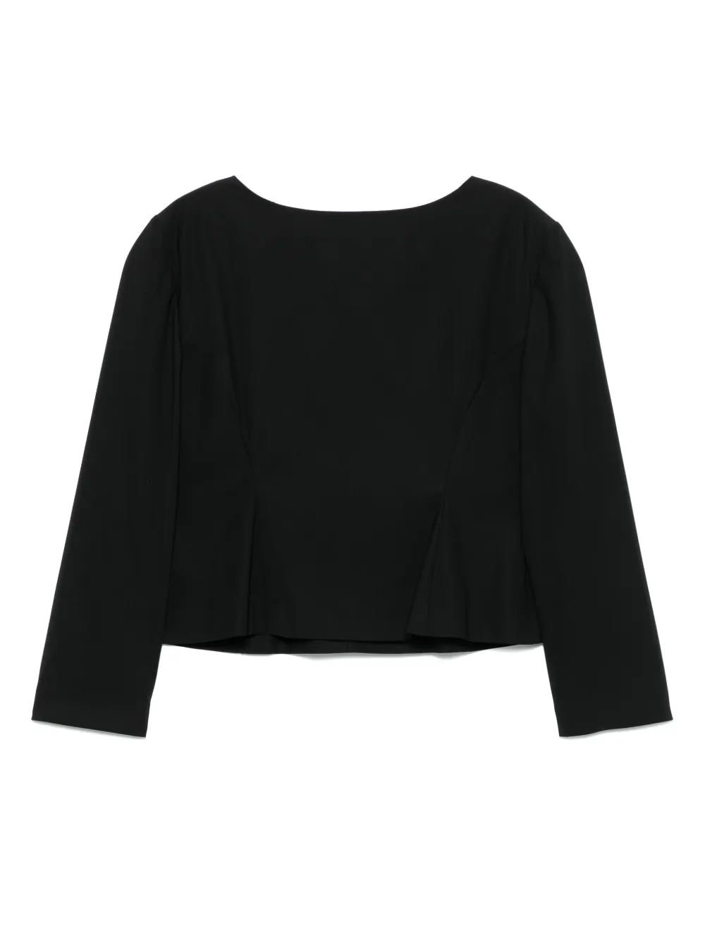 Amomento Blouse met boothals - Zwart