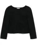 Amomento boat-neck blouse - Black