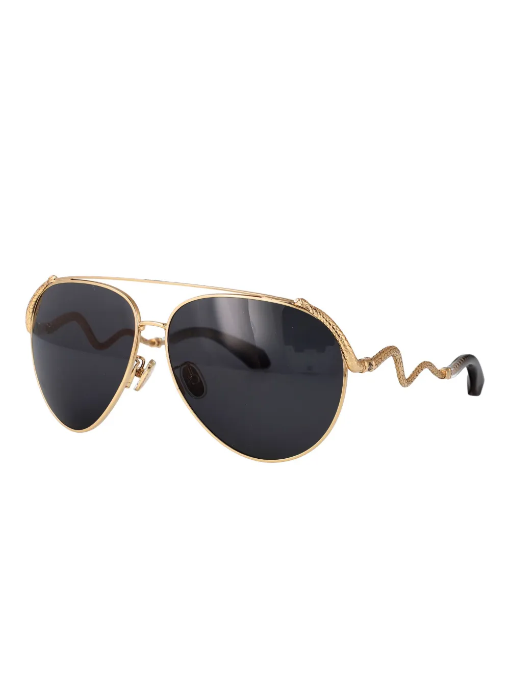 Roberto Cavalli Snake sunglasses - Goud