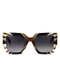 Roberto Cavalli abstract-print sunglasses - White