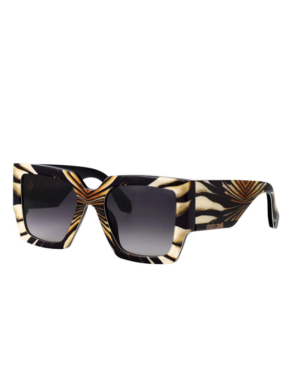 Roberto Cavalli abstract-print sunglasses - Wit